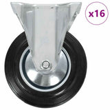 vidaXL Fixed Castor Wheels 4 pcs 160 mm