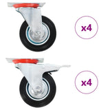vidaXL Swivel Casters 4 pcs 100 mm