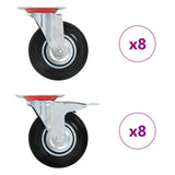 vidaXL Swivel Casters 4 pcs 125 mm