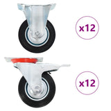 vidaXL Wielen 4 st 100 mm