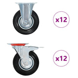 vidaXL Roulettes 4 pcs 125 mm