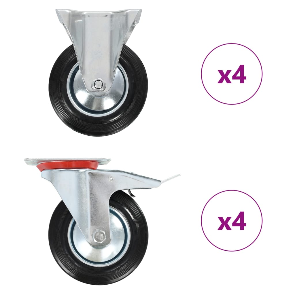 vidaXL Wielen 4 st 160 mm