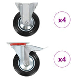 vidaXL Wielen 4 st 160 mm