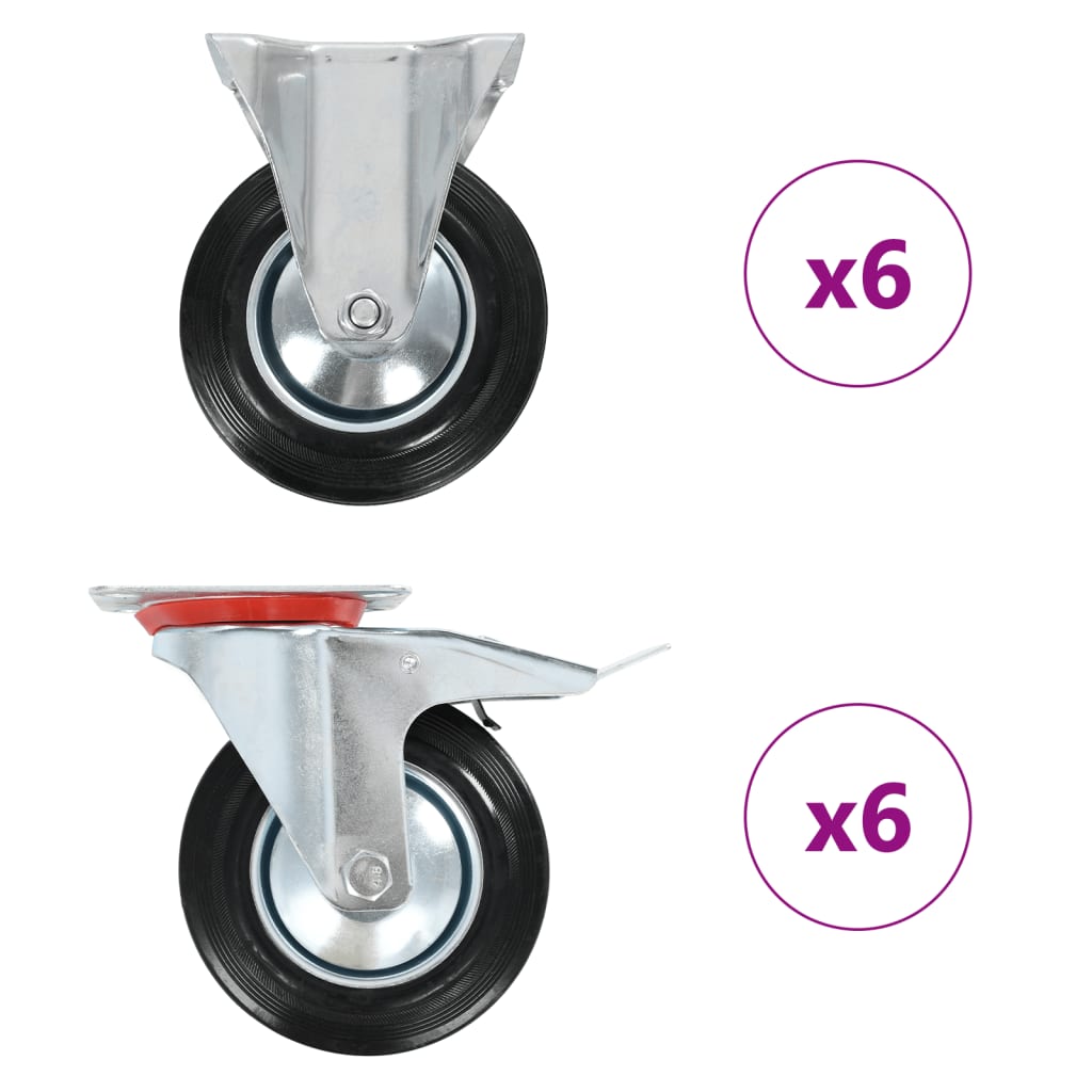 vidaXL Wielen 4 st 160 mm