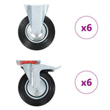 vidaXL Wheels 4 pcs 200 mm