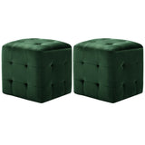 vidaXL Ottomans 2 pcs 30x30x30 cm velvet blue