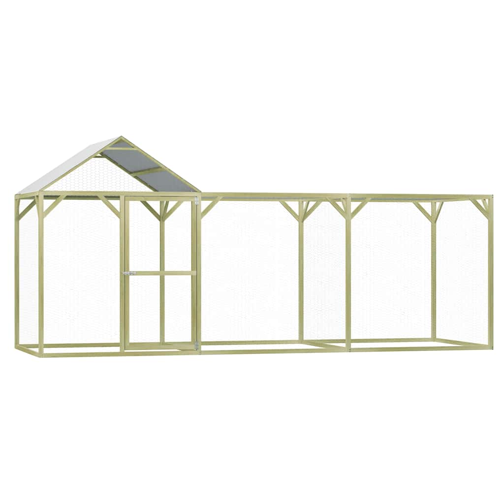 vidaXL Kippenhok 1,5x1,5x2 m geïmpregneerd grenenhout