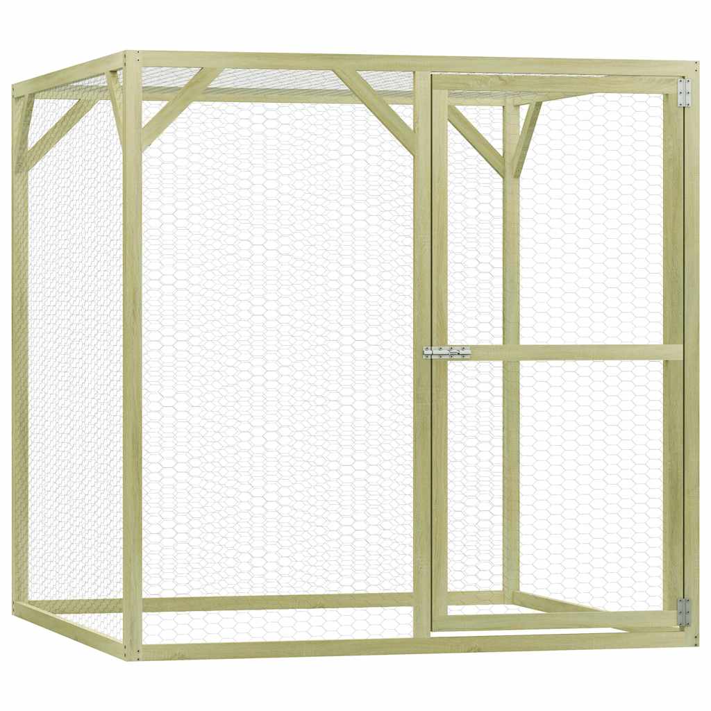 vidaXL Chicken Coop 1.5x1.5x1.5 m Impregnated Pinewood