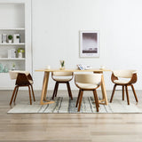 vidaXL Dining Chair Bentwood and Faux Leather
