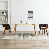 vidaXL Dining Chair Bentwood and Faux Leather