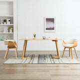 vidaXL Dining Chair Bentwood and Faux Leather