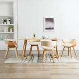 vidaXL Dining Chair Bentwood and Faux Leather