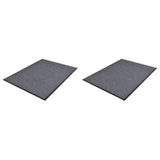 vidaXL Doormats 2 pcs 90x60 cm PVC grey