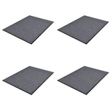 vidaXL Doormats 2 pcs 90x60 cm PVC grey