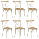 vidaXL Eetkamerstoelen 2 st massief gerecycled hout