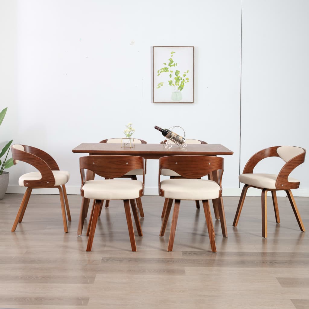 vidaXL Dining Chairs 2 pcs Faux Leather Brown
