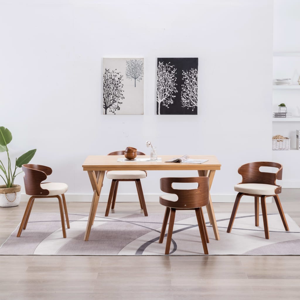 vidaXL Dining Chairs 2 pcs Faux Leather Brown