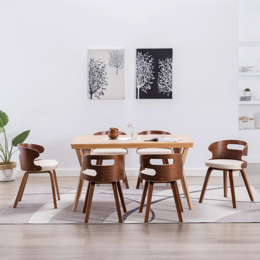 vidaXL Dining Chairs 2 pcs Faux Leather Brown