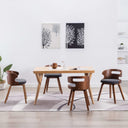 vidaXL Eetkamerstoelen 2 st kunstleer bruin