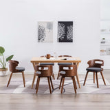 vidaXL Dining Chairs 2 pcs Faux Leather Brown