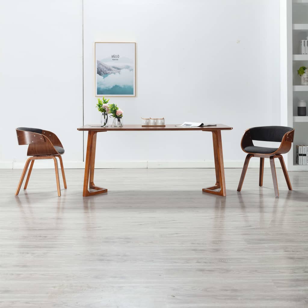 vidaXL Dining Chair Bentwood and Faux Leather