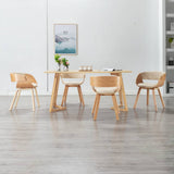 vidaXL Dining Chair Bentwood and Faux Leather