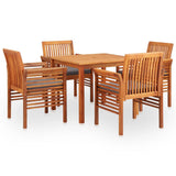 vidaXL 3-Piece Garden Lounge Set with Cushions Solid Acacia Wood