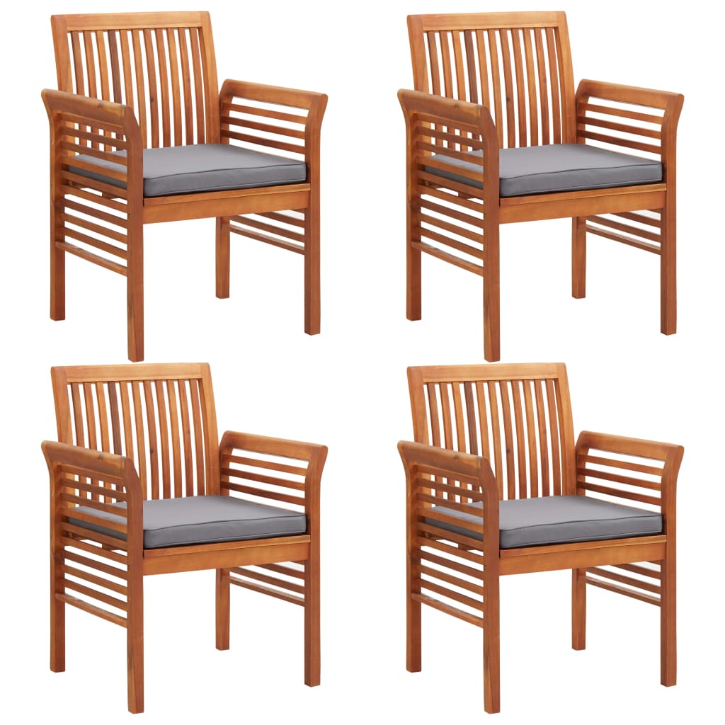 vidaXL 3-Piece Garden Lounge Set with Cushions Solid Acacia Wood