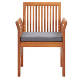vidaXL 3-Piece Garden Lounge Set with Cushions Solid Acacia Wood