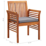 vidaXL 3-Piece Garden Lounge Set with Cushions Solid Acacia Wood