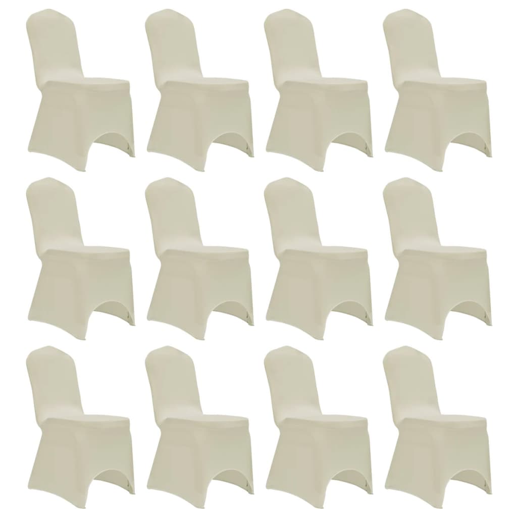 vidaXL Stretch Chair Covers 4 pcs white