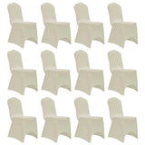 vidaXL Stretch Chair Covers 4 pcs white