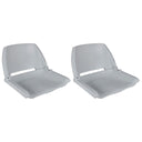 vidaXL Boat Seats 2 pcs Foldable Backrest 41x51x48 cm Grey