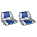 vidaXL Boat Seats 2 pcs Foldable Backrest 41x51x48 cm Grey