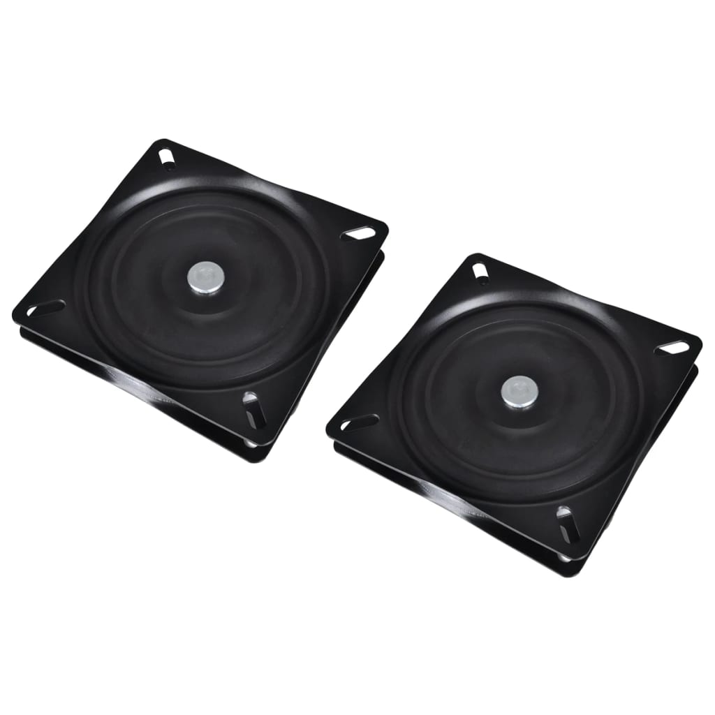 vidaXL Platines pivotantes pour sièges de bateau 2 pcs standard 160x160x2,5 mm