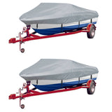 vidaXL Boat Covers 2 pcs 427-488x173 cm grey