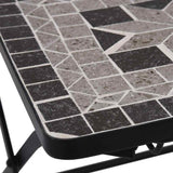 vidaXL 3-Piece Mosaic Bistro Set Ceramic Tile Terracotta