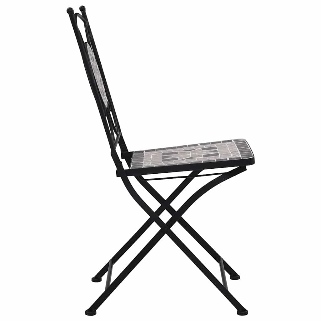 vidaXL 3-Piece Mosaic Bistro Set Ceramic Tile Terracotta