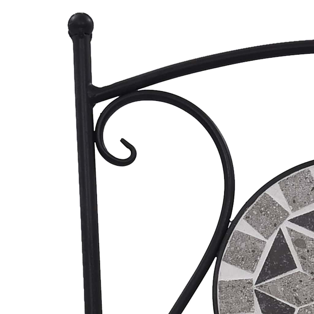 vidaXL 3-Piece Mosaic Bistro Set Ceramic Tile Terracotta