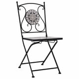 vidaXL 3-Piece Mosaic Bistro Set Ceramic Tile Terracotta