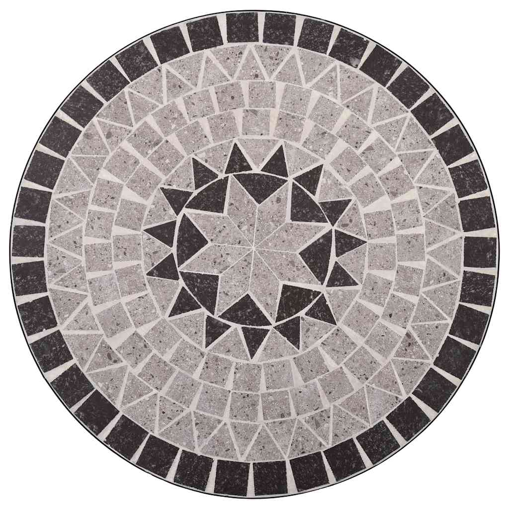 vidaXL 3-Piece Mosaic Bistro Set Ceramic Tile Terracotta