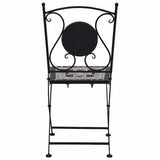 vidaXL 3-Piece Mosaic Bistro Set Ceramic Tile Terracotta