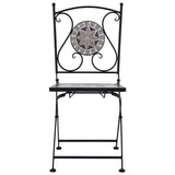 vidaXL 3-Piece Mosaic Bistro Set Ceramic Tile Terracotta