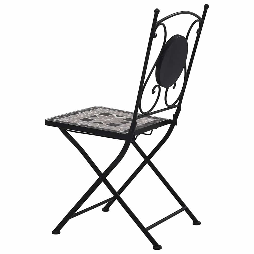 vidaXL 3-Piece Mosaic Bistro Set Ceramic Tile Terracotta
