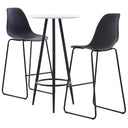 vidaXL 3-piece Bar Set Plastic Black