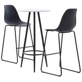 vidaXL 3-piece Bar Set Plastic Black