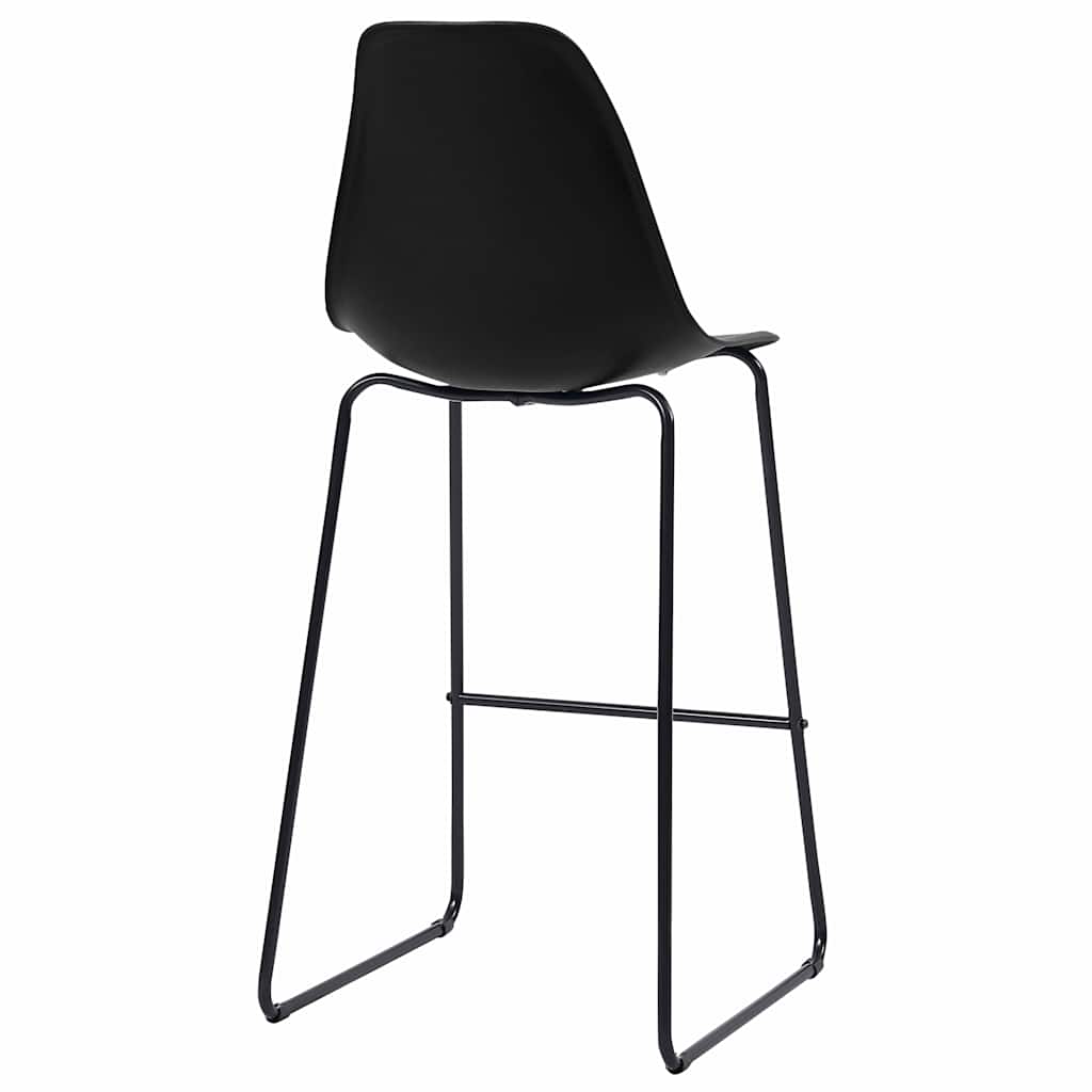 vidaXL 3-Piece Plastic Bar Set Black