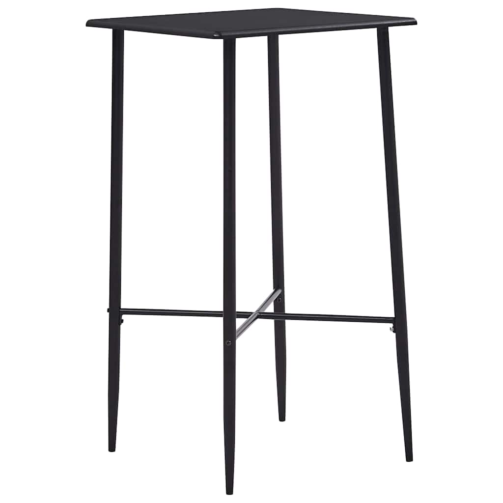 vidaXL 3-Piece Plastic Bar Set Black