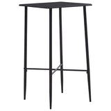 vidaXL 3-Piece Plastic Bar Set Black