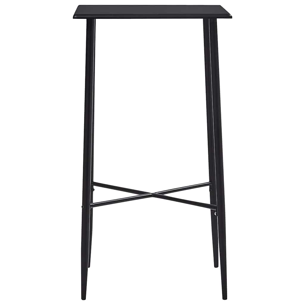 vidaXL 3-Piece Plastic Bar Set Black